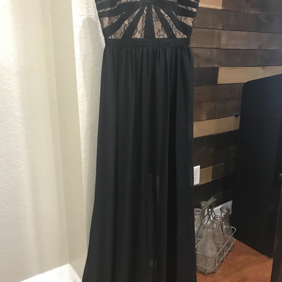 Aidan Mattox Strapless Black and Nude - Picture 5 of 6